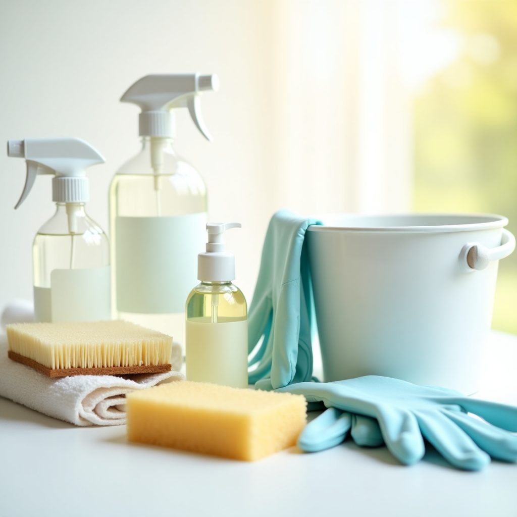 Schoonmaakproducten inbegrepen